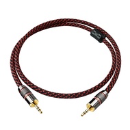 Jiamei 4-Core 6N Oxygen-Free Copper AUX Audio Cable 3.5mm Car Recording Line Mobile Phone Sound Earp