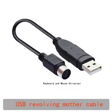 USB Revolution PS Bus Computer Keyboard Mouse Converter Cable Converter Head Converter Round Mouth T