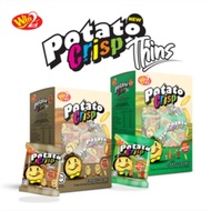 Win2 Potato Crisp Thins Extra BBQ / Spicy Vegetable 9gx22s (198g) NATIONWIDE DELIVERY