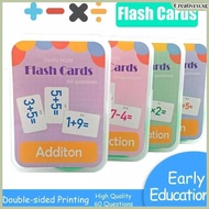Math FLASH CARDS Addition Subtraction Multiplication Division Education math games Kids Arithmetic T