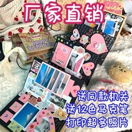 Accordion Album Diary Book Commemorative Book Pop-up Book Foldable diy DIY Adhesive Photo Frame for 