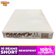 10 reams Paragon Newsprint 50 GSM 480 sheets per ream Letter / A4 / Legal