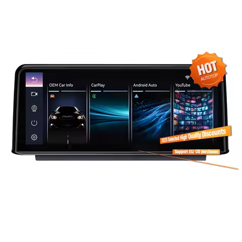 AUTOTOP 10.25" Youtube wireless carplay android auto multimedia radios touchscreen For BMW X5 F15 X6