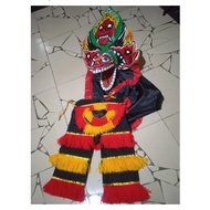 Paket Kostum Barongan Anak Devil + Celana Barongan Ukuran SD Kelas 1–3 – Full Set & Kain Panjang