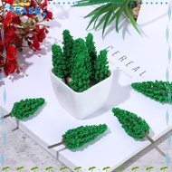 TEASG 20PCS Miniature Pine Tree Gift Fairy Garden Building Layout Scene Model