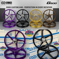 G500 CUSTOM HUB RIM 1.4/1.4x17 PURPLE Y15ZR Y16/Y15 5 Batang Custom Rim Hub Ego Disc/Bronze hitam SP