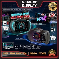 OTP-H024 H06 OBD2 Meter Speedometer Gauge P24 P6 HUD Water Temp Turbo Proton Honda Perodua Toyota Ni