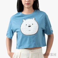 DOSH WOMENS CROPPED T-SHIRTS WE BARE BEARS เสื้อยืดครอปผู้หญิง DBBWT1025-BU24 (XS/S-M/L)
