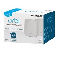 抗疫 大優惠 NETGEAR Orbi Mesh WiFi 6 專業級雙頻路由器 3 件套裝 (RBK353/RBK352)