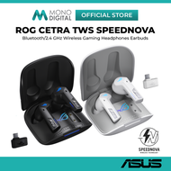 ASUS ROG CETRA TRUE WIRELESS SPEEDNOVA GAMING EARBUDS HEADPHONES R55ES WITH DUAL MODE (BT 5.3 + 2.4G