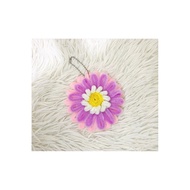 Personalized flower fuzzy wire pocket mirror