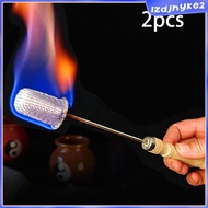 [lzdjhyke2] 2 Pieces Cupping Torch Vacuum Cupping Rod Stainless Steel Portable Massage Tool Professi