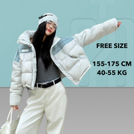 Hitchie A089-1702 Korean Fashion Jeans Padded Winter Down Jacket Woman Fleece Baju Sejuk Tebal Parka