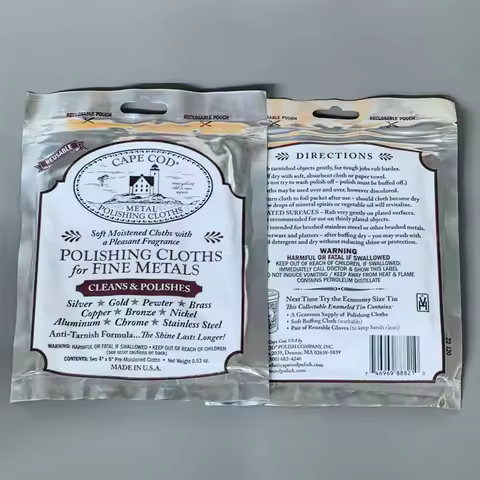 American CAPE COD Polishing Cloth Fine Metals Twin Pack for Watch Jewelry Removing Watch Maintance S