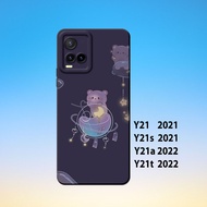 Softcase vivo Y21, vivo Y21S, vivo Y21A,vivo Y21T _Silicone Casing Hp Black Rubber Flexible Thick