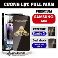 Samsung A06 tempered glass full screen protector, phone protection sticker