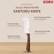 Neoflam Acacia Knife / Pisau Dapur / Pisau Gagang Kayu Akasia