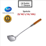 TOFFI Spatula Stainless Steel Wooden Handle/ Sudip Besi Pemegang Kayu (S/M/L/XL/XXL) 3 Months Warran