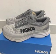 🛒全新HOKA ONE ONE Bondi 8 戶外運動跑鞋 灰黑色 男女同款