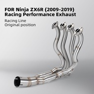 FOR zx6r ninjazx6r ZX6R ZX-6R Modified Motorcycle Exhaust SystemMuffler, Slip-OnFront Connect Link P