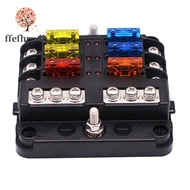 6-Way Fuse Block,with LED Indicator 12 Circuits for Dc 12/24V Car