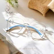 แว่นตาสายตาสั้น เลนส์บลูบล็อคออโต้ รุ่น NABI นาบี 73307 ในร่มเลนส์ใส ออกแดดเปลี่ยนสีเทาดำ ใส่แล้วลดอ