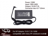 (ประกัน 18 เดือน) สายชาร์จ โน๊ตบุ๊ค for HP OMEN 15-dc0078TX dc1013TX 150W 19.5V 7.7A อะแดปเตอร์บาง ส