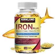 Iron Supplement with Vitamin C, B6, Folate & B12 Prevents Anemia & Boosts Energy Supports Immune