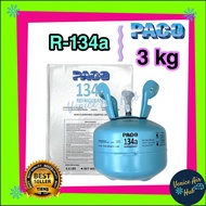 น้ำยาแอร์ R134a แท้!! PACO ขนาด 3 กิโลกรัม น้ำยา 134 น้ำยา 134a 3KG แอร์รถยนต์ สารทำความเย็น