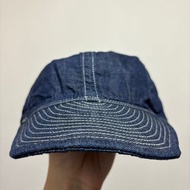 全新 現貨 正貨 日本 品牌 🇯🇵 TCB Jeans 40's One Wash Denim Cap XL Made in Japan 10.5oz 牛仔 丹寧 機修帽 戰俘帽 加大碼 ⚠️ 只售不