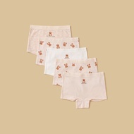 Max Fashion Pack Of 5 - Teddy Bear Print Boyshorts