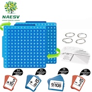 NAESV Multiplication Flash Cards, IQ Game Early Educational Math Board Fidget Toy, Math Manipulative