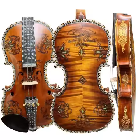 Hand made Norwegian fiddle 4strings 4/4 violin Hardanger fiddle,powerful sound