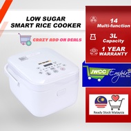 **Sinshiro 3L Low Sugar Rice Cooker | 多功能低糖电饭煲 | Periuk Nasi Rendah Gula**