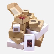 Window Packing Box 20pcs Multi size Kraft Paper Cardboard Gift Packaging Handmade Soap Candy For Wedding Decor Gift Box