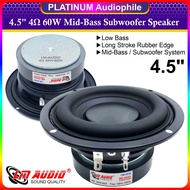4.5 inch Mid-Bass Woofer Subwoofer 4 ohm 30W 60W Speaker LM-4530