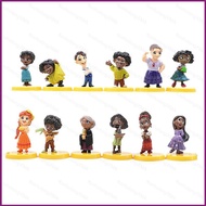 HT 12pcs Encanto Action Figure Madrigals Family Model Dolls Toys For Kids Home Decor Ornament Collec