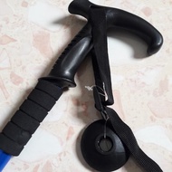 Trekking pole - 110 cm hiking stick - outdoor tracking pole - Black