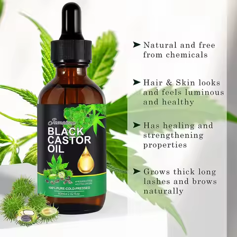 Jamaican Black Castor Oil Organic Castor Oil Cold Black Castor Oil Organic For Body Hair Skin Massag