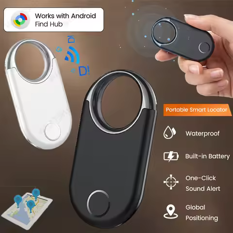 Android Tracker Tags, Works with Google's Find Hub (Android Only), Item GPS Locator Tracking Device 