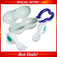 【Direct From Japan】Eating on their own from 6 months old! Baby Spoon Fork Set (with case) Baby Baby 