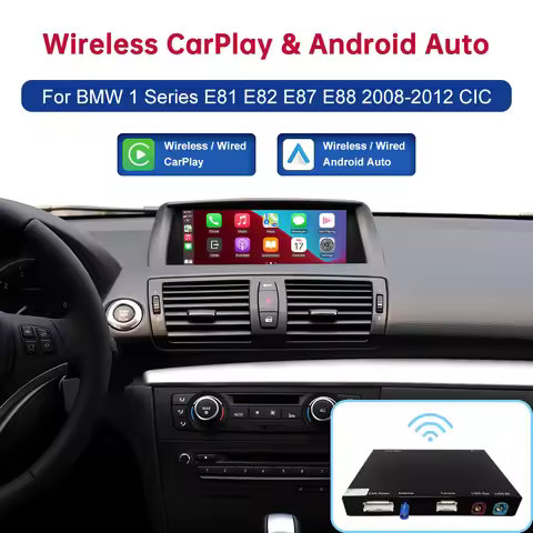 Wireless Carplay For BMW Car 1 Series E81 E82 E87 E88 CIC 2008-2012 Android Auto Interface Mirror Li