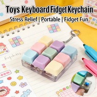 Toys Fidget Keyboard Party Keychain Keyboard Fidget Key 9-key Relief Toys Simulated Stress Relief