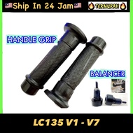 YAMAHA LC135 Handle Grip (SET) v1 V2 V3 V4 V5 V6 V7 Throttle Grip 135LC END GRIP COver batu SARUNG T
