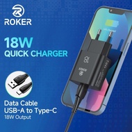 LOGON CHARGER - TC ROKER POWER FULL 18W RX-18 TYPE-C QC18W FAST CHARGING