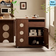 Yuri New Modern Three Tier Wooden Kitchen Island Table Almari Dapur Dining Table Kitchen Island Stor
