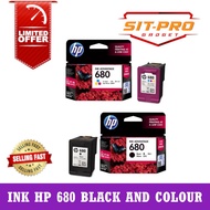 ORIGINAL HP 680 INK BLACK &amp; COLOUR PRINTER CARTRIDGES