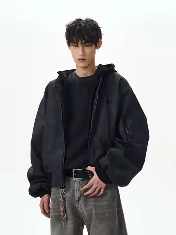 Jacket Man Green Coats Mens Hombre Fur Fitted Downtown Streetwear Mature Insulated Original Soft Bas