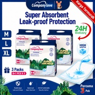 [Free 3 Pcs] Company love Disposable Underpad （M/L/XL 27pcs）Adult Underpad Urine Pad Adult Diaper