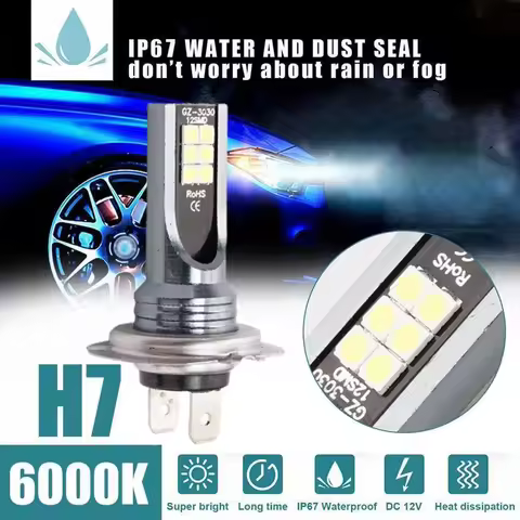 2Pcs Super Bright H4 H7 Led Bulb Car Headlight Motorcycle H1 H3 H8 H9 H11 Auto Fog Lamps 9005 9006 H